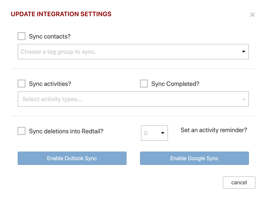 Retriever Cloud Settings